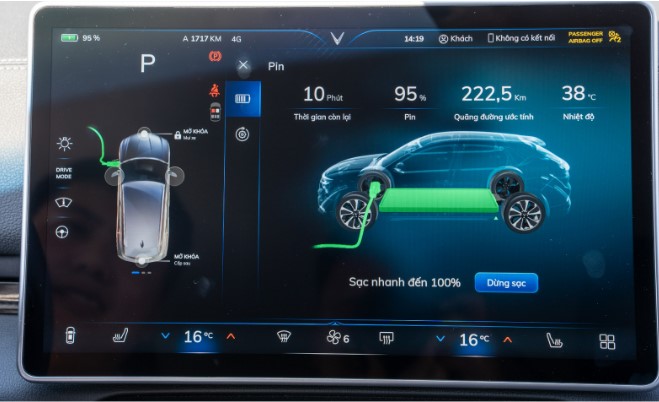 Xe điện VinFast nên sạc bao nhiêu phần trăm
