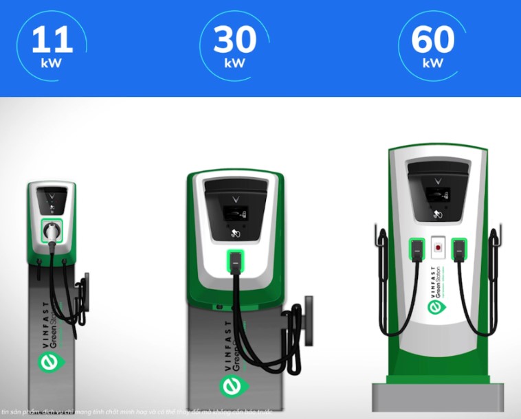 Xe Vinfast VF3 có sạc được trụ 11kw không