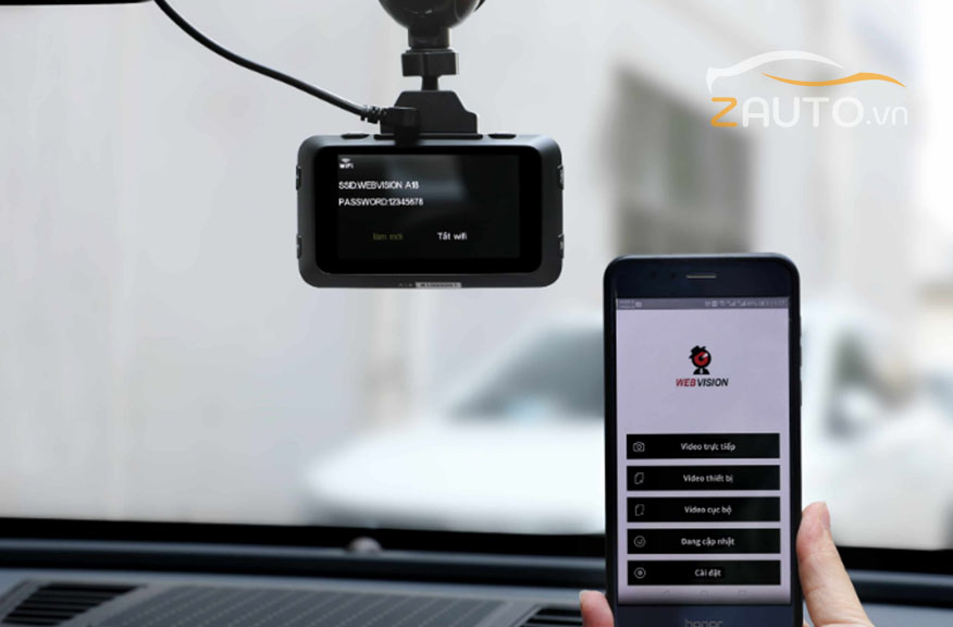 Kết nối camera hành trình ô tô với điện thoại Iphone