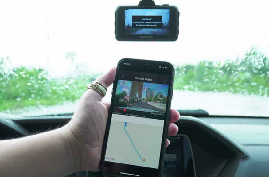 Kết nối điện thoại với camera hành trình ô tô