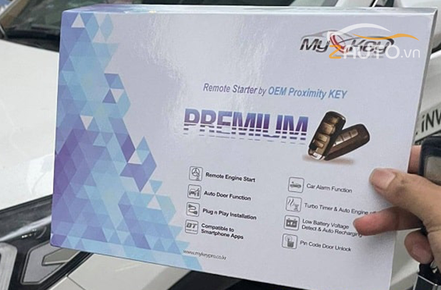 Lắp bộ đề nổ từ xa Mykey Premium xe ô tô ở Bình Phước