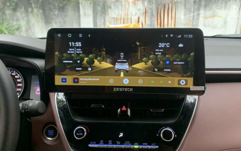 Lắp màn hình android Zestech xe ô tô Toyota Cross