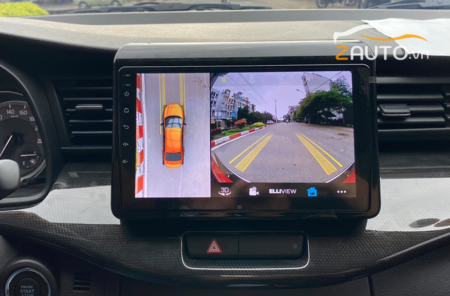 Màn hình android liền camera 360 độ ô tô là gì