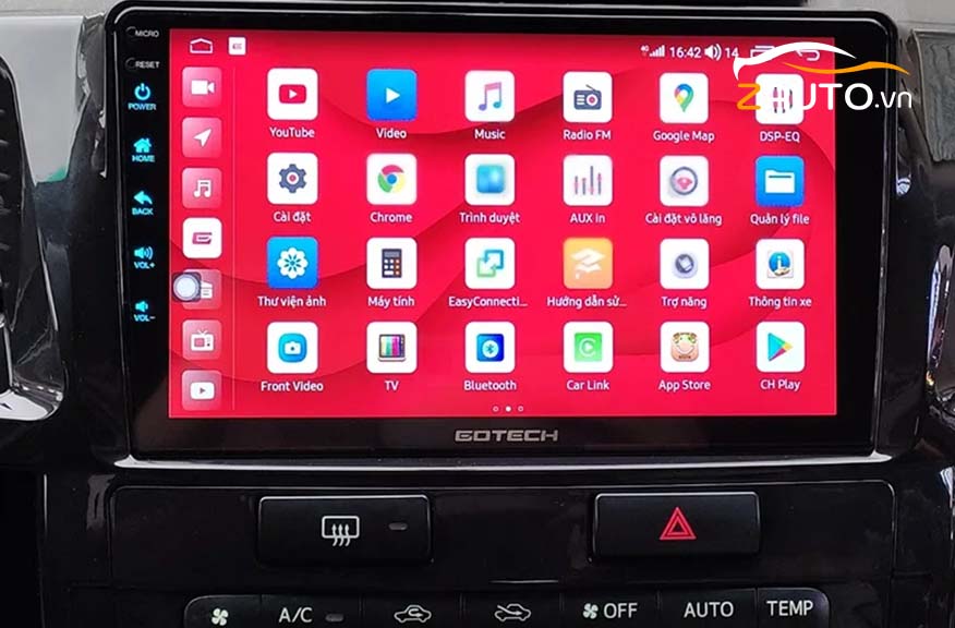 Cách kết nối Bluetooth với màn hình ô tô Toyota Fortuner