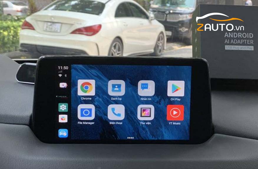 Review dùng điện thoại thay thế android box ô tô