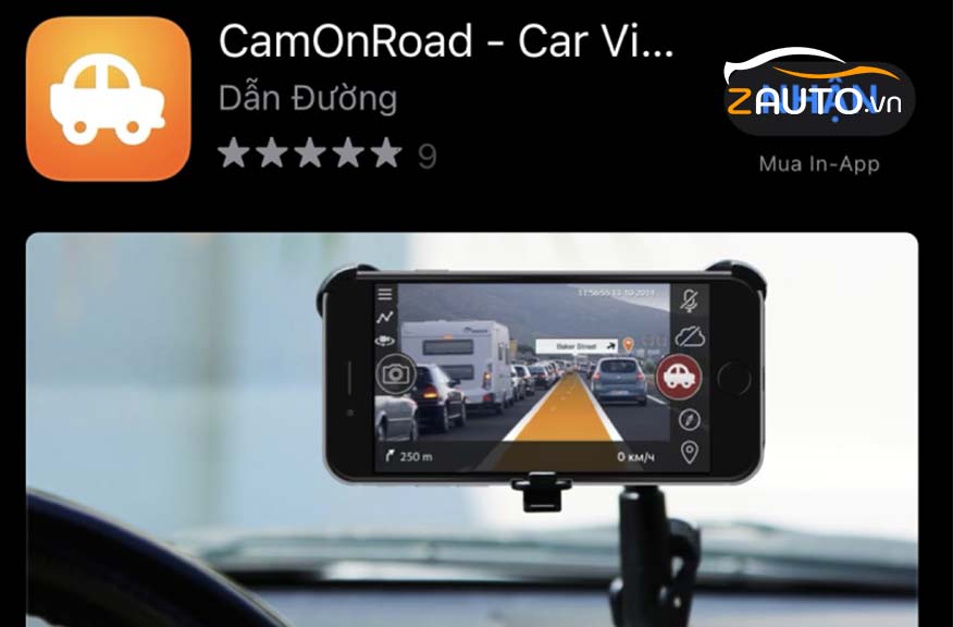 Ứng dụng app camera hành trình ô tô cho Android và IOS