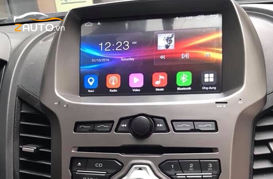 Độ màn hình android xe Ford Ranger ở Đồng Nai