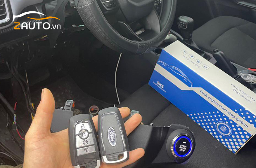 Độ đề nổ từ xa Smartkey xe Ford Ranger ở Thủ Đức