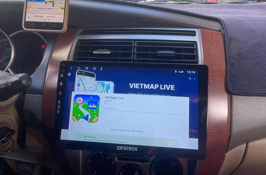 Cài đặt vietmap live ở Bình Dương