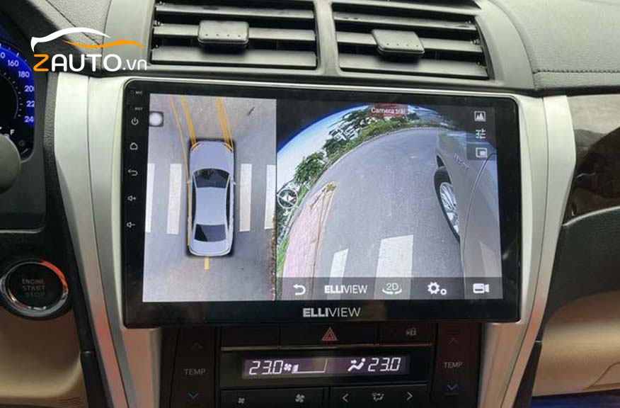 Lắp màn hình android hay màn liền camera 360 uy tín tại Zauto.vn