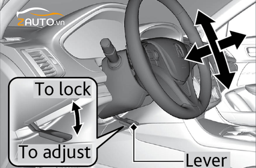 Hướng dẫn cách điều chỉnh vô lăng gật gù xe ô tô