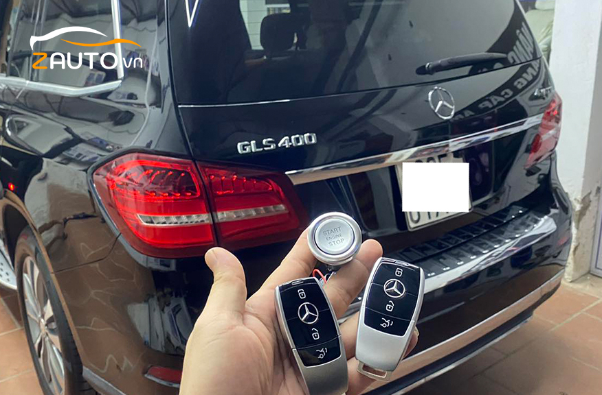 Lắp đặt độ đề nổ từ xa Smartkey xe Mercedes-Benz GLS 2017 ở TPHCM