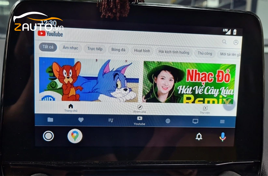 Cài đặt Youtube không quảng cáo cho màn hình android ô tô