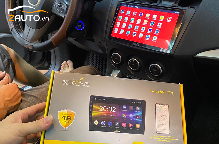 Lắp màn hình android cho xe Mazda 3 ở Sài Gòn