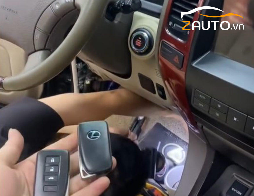 Lắp đề nổ Start/Stop Smartkey xe Lexus GX470