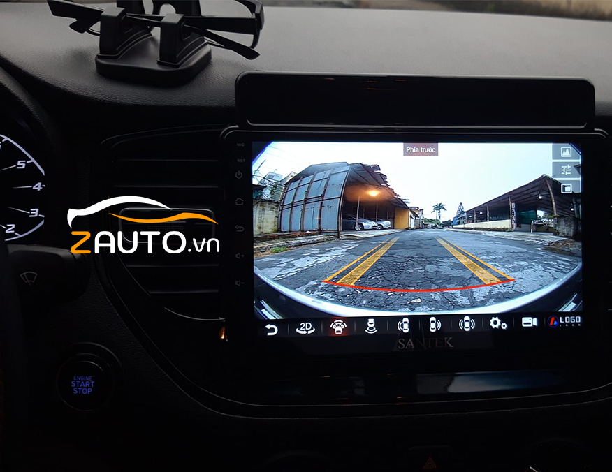Lắp màn hình android camera 360 xe Hyundai Accent tại Dĩ An