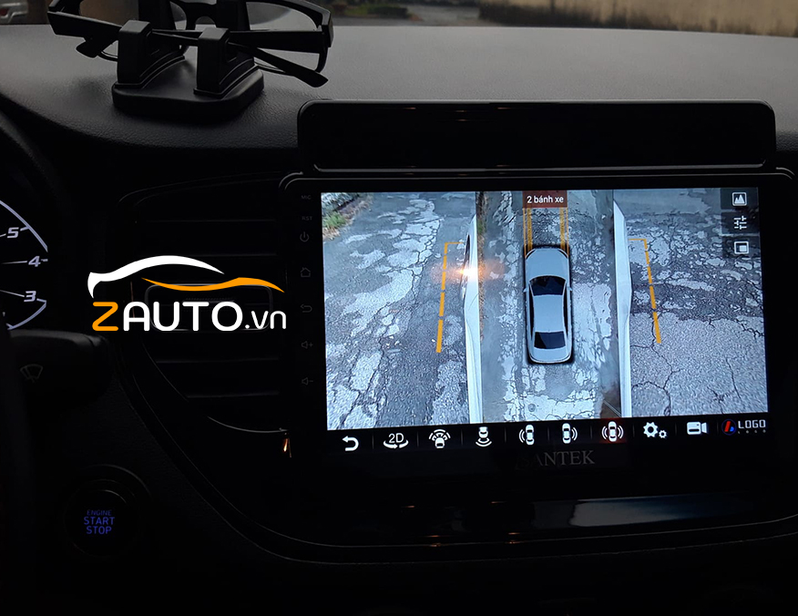 Độ màn hình android camera 360 xe Hyundai Accent tại Biên Hòa