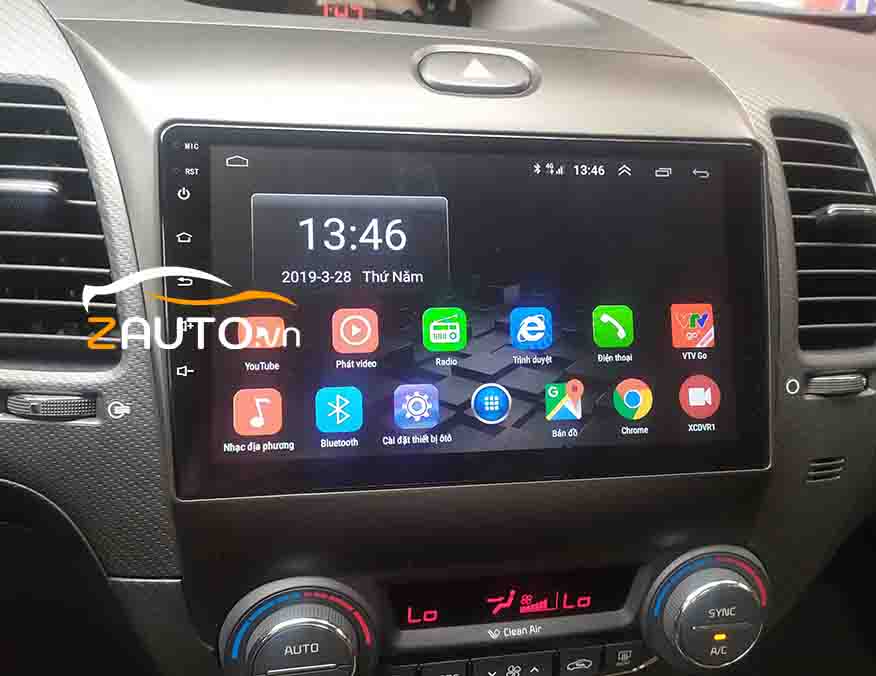 Lắp màn hình android camera 360 xe KIA Cerato tại TP.HCM