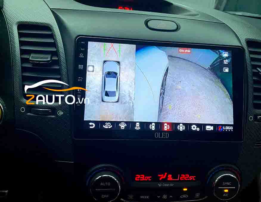 Nơi lắp màn hình android camera 360 KIA Cerato tại Thủ Đức