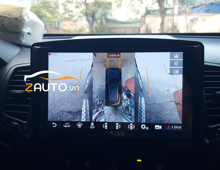 Lắp màn hình android camera 360 xe KIA Sorento tại Thủ Đức