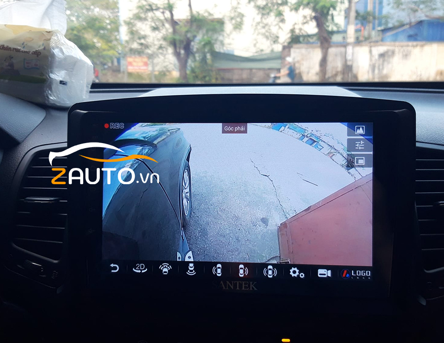 Lắp màn hình android camera 360 xe KIA Sorento tại Dĩ An