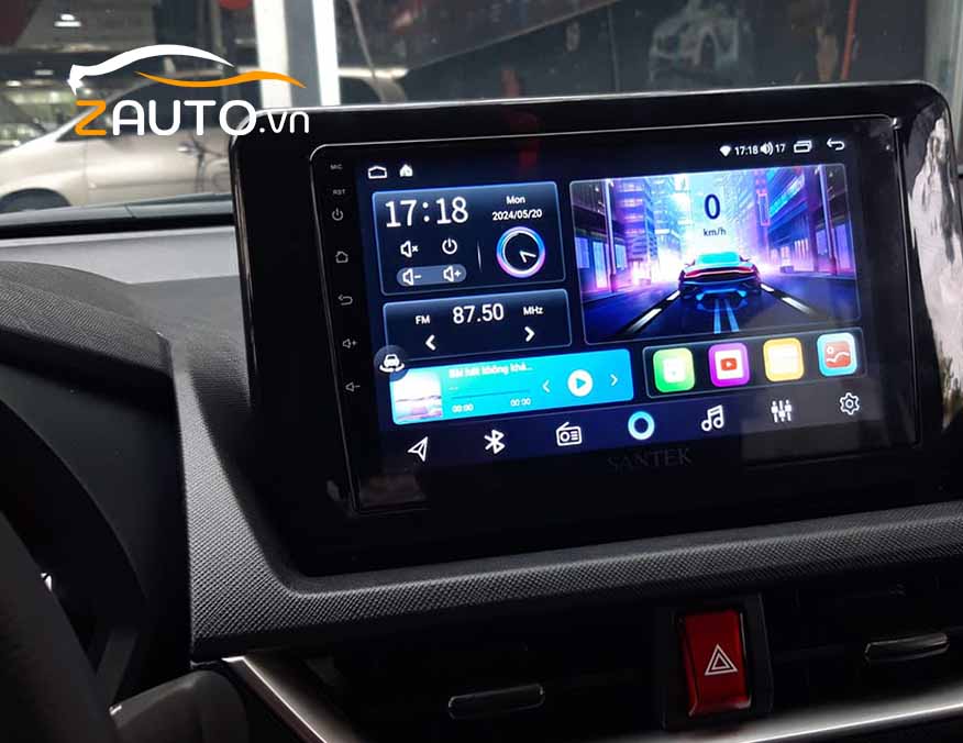 Lắp màn hình android camera 360 xe Toyota Veloz