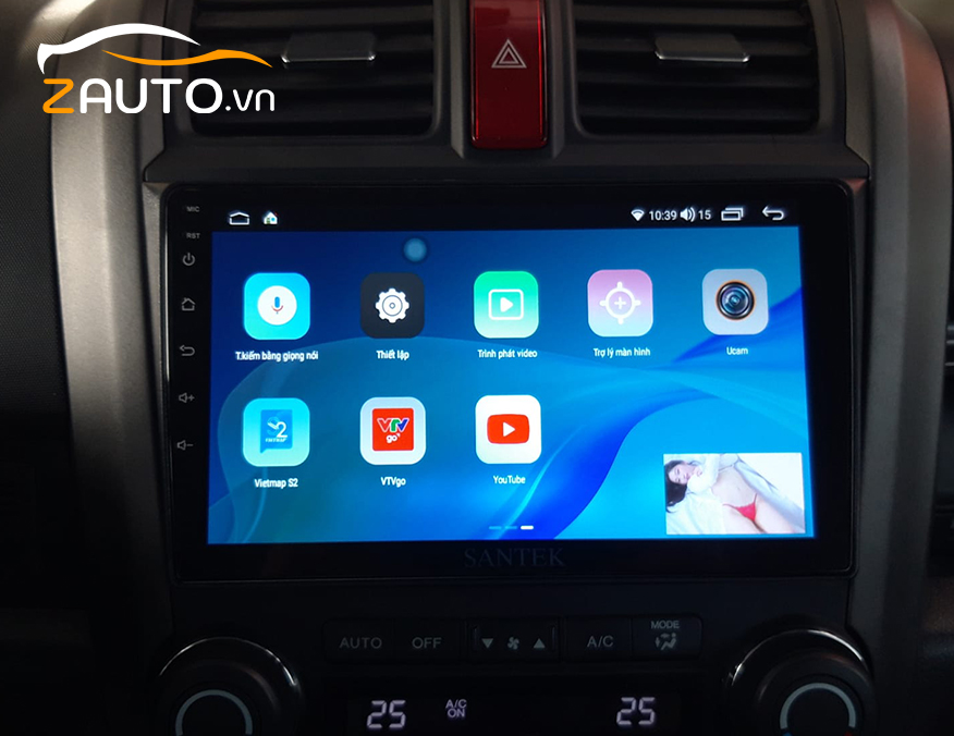 Lắp màn hình android cho Honda CRV tại HCM