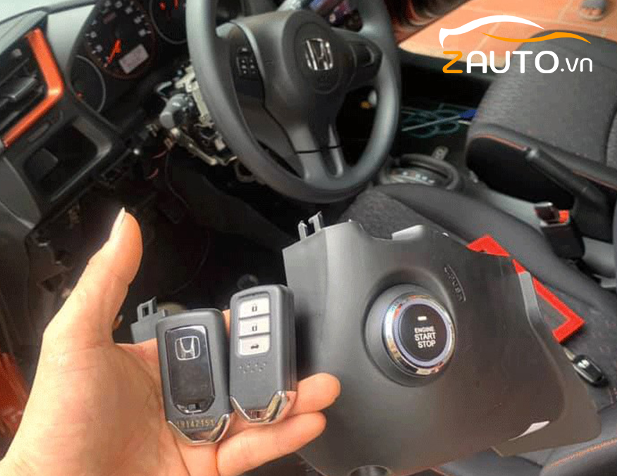 Lắp nút đề nổ Start/Stop Smartkey xe Honda Brio tại Đồng Nai