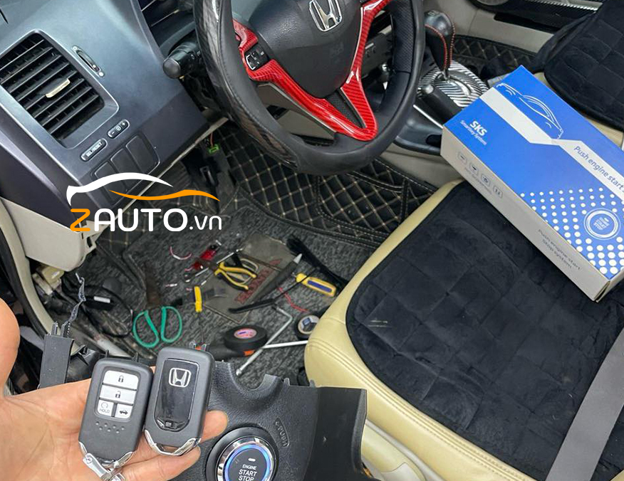 Lắp đề nổ Start/Stop Smartkey Honda Civic tại TP.HCM