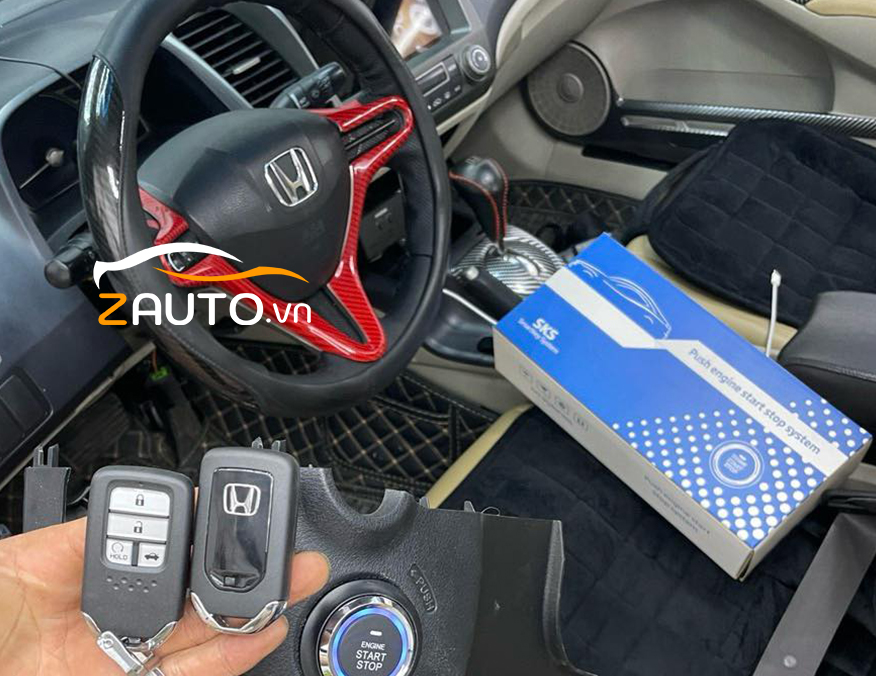 Lắp đề nổ Start/Stop Smartkey Honda Civic tại Dĩ An, Bình Dương