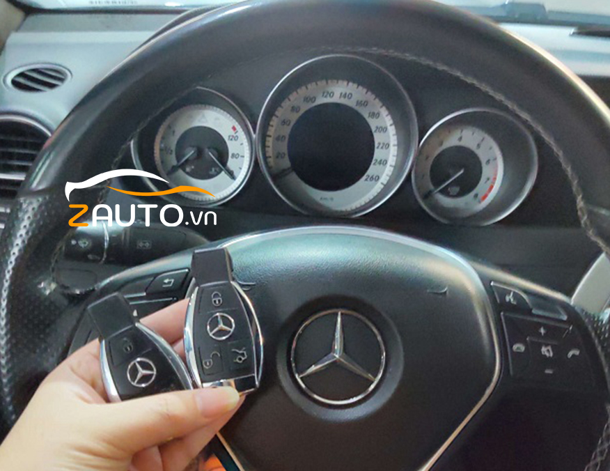 Lắp đề nổ Start/Stop Smartkey Mercedes C250 tại Biên Hòa, Đồng Nai