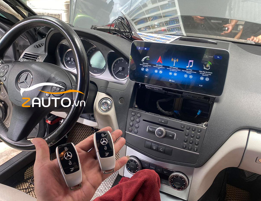 Lắp đề nổ Smartkey xe Mercedes C300 tại Sài Gòn