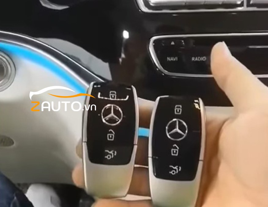 Lắp nút đề nổ Start/Stop Smartkey xe Mercedes V250