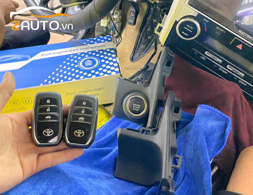 Lắp đề nổ Start/Stop Smartkey Toyota Camry tại Sài Gòn