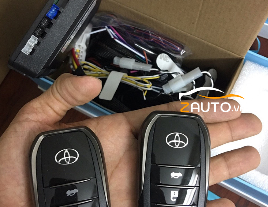 Lắp đề nổ Start/Stop Smartkey Toyota Fortuner tại Bình Dương