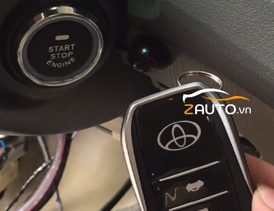 Lắp đề nổ Start/Stop Smartkey Toyota Fortuner tại Biên Hòa