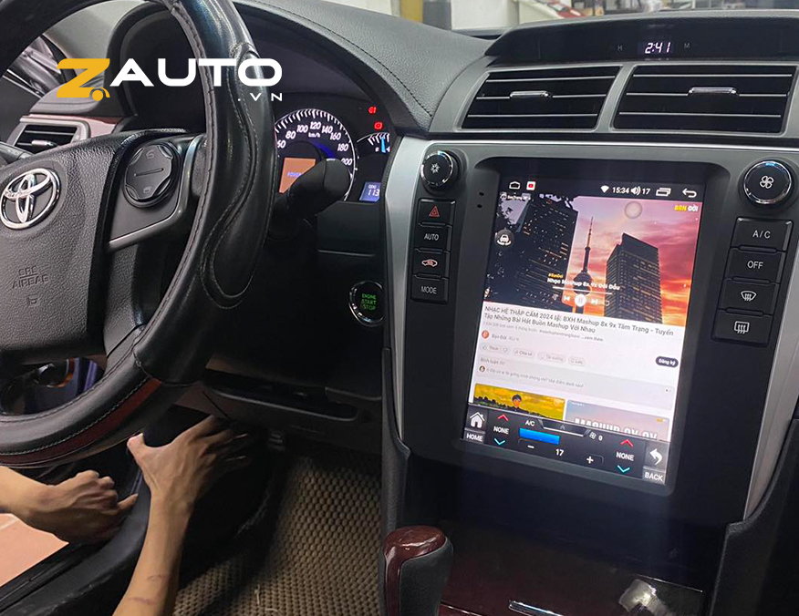 Lắp màn hình android camera 360 Toyota Camry tại Tây Ninh