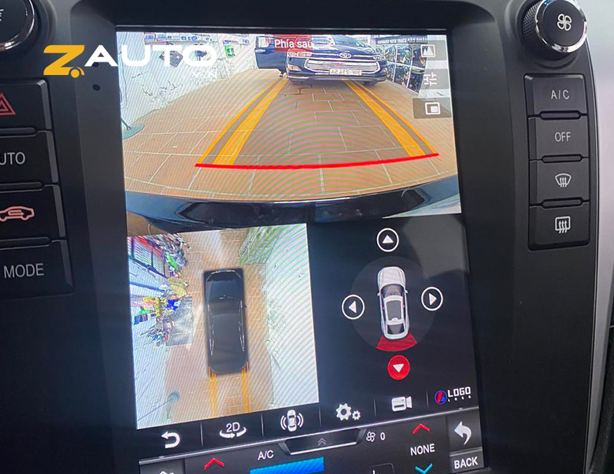 Lắp màn hình android camera 360 Toyota Camry tại Vũng Tàu