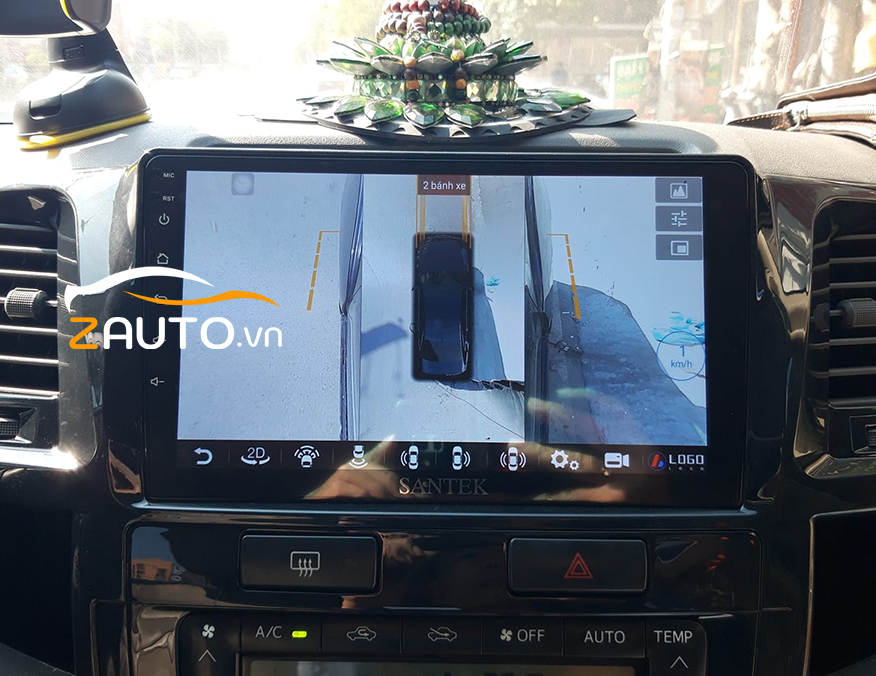 Lắp màn hình android camera 360 Toyota Fortune tại Sài Gòn