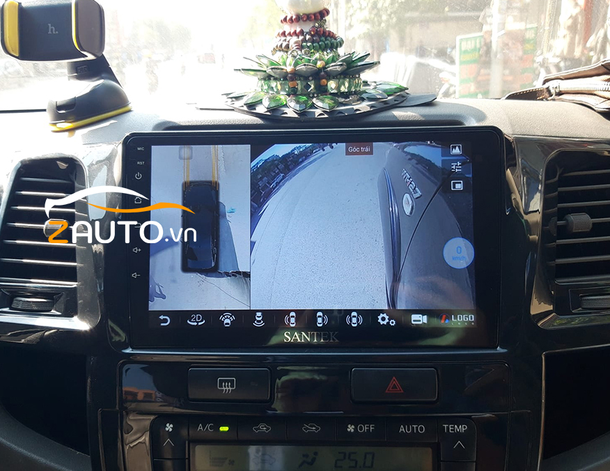 Lắp màn hình android camera 360 Toyota Fortune tại TP.HCM