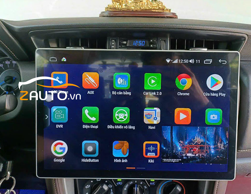 Lắp màn hình android camera 360 Toyota Fortune tại Bình Dương