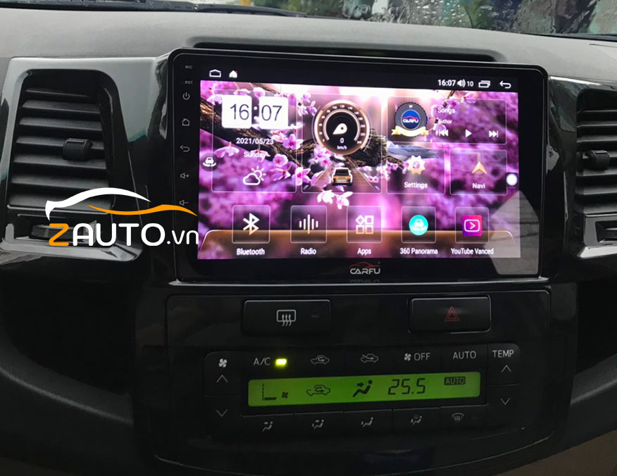 Lắp màn hình android camera 360 Toyota Fortune tại Đồng Nai