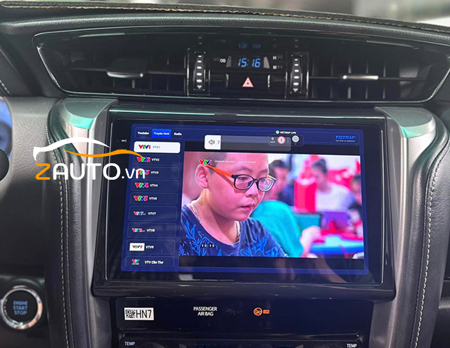 Lắp màn hình android camera 360 Toyota Fortune tại Thuận An