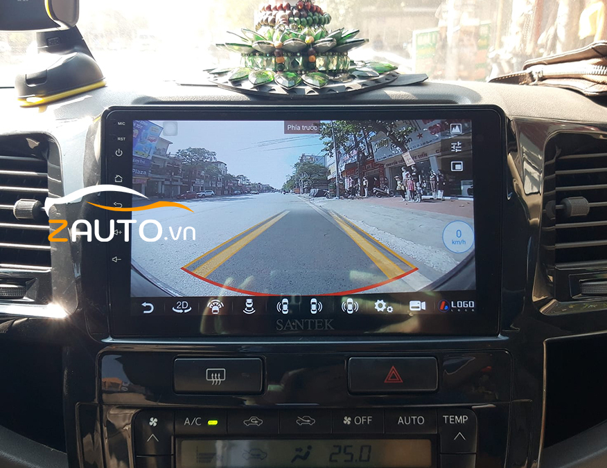 Lắp màn hình android camera 360 Toyota Fortune