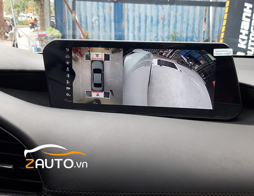 Lắp màn hình android camera 360 Mazda 3 tại Sài Gòn