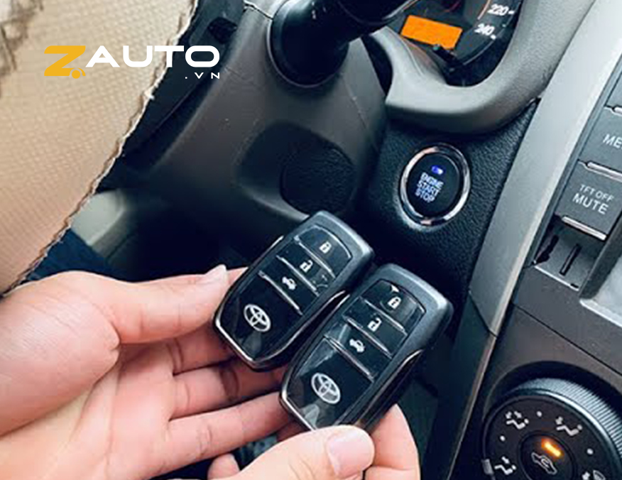 Lắp nút đề nổ Start/Stop Smartkey Toyota Altis tại Dĩ An