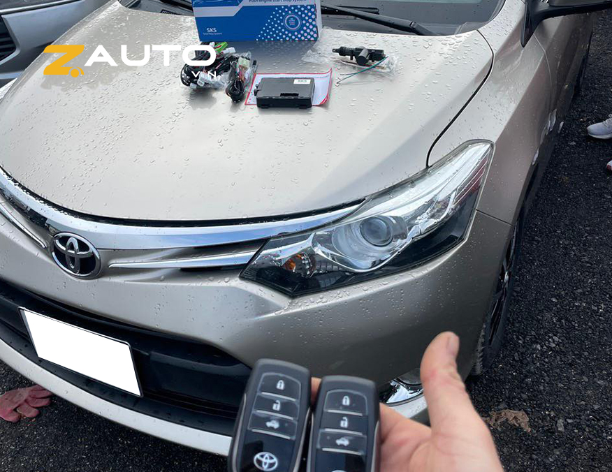 Lắp nút đề nổ Start/Stop Smartkey xe Toyota Vios G