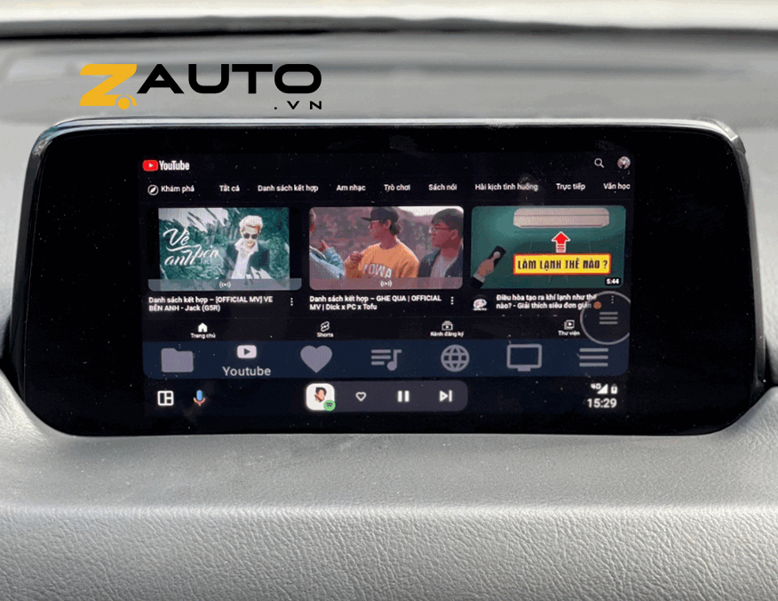 Vì sao xe Mazda không hiện Android Auto