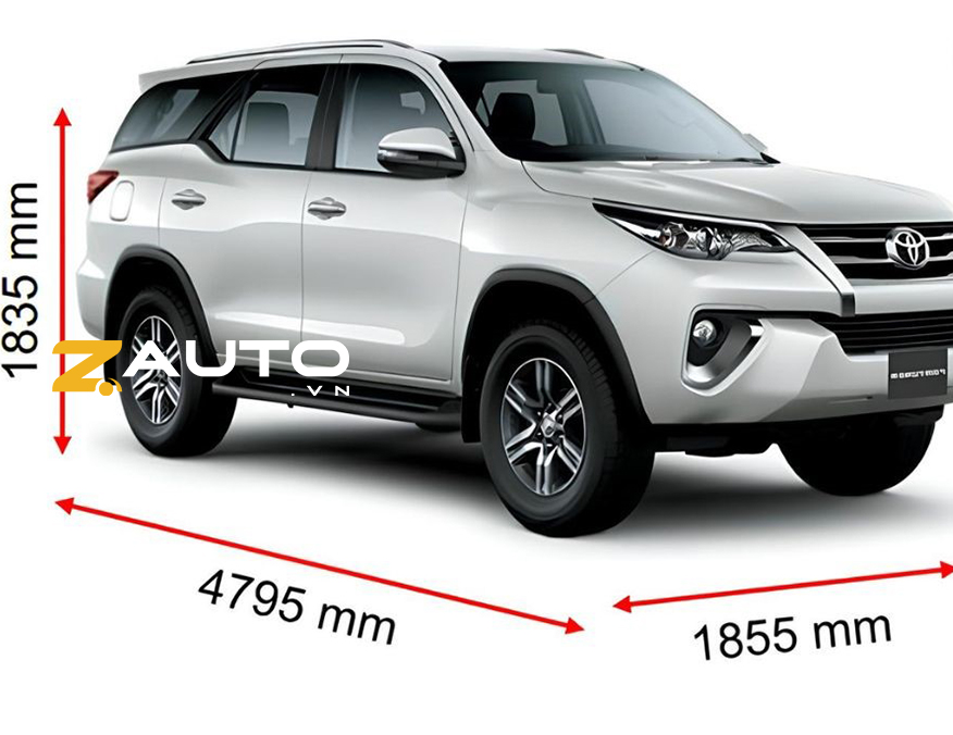 Cốp xe Toyota Fortuner 7 chỗ rộng bao nhiêu lít