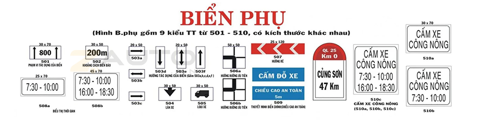 Biển báo phụ